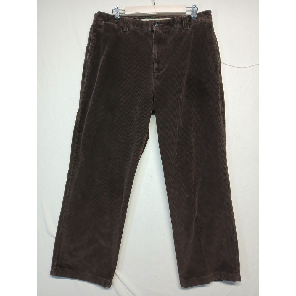 Dockers Corduroy Pants Mens 36 X 30  Khaki Fit Flat Front Straight‎ Leg Y2K